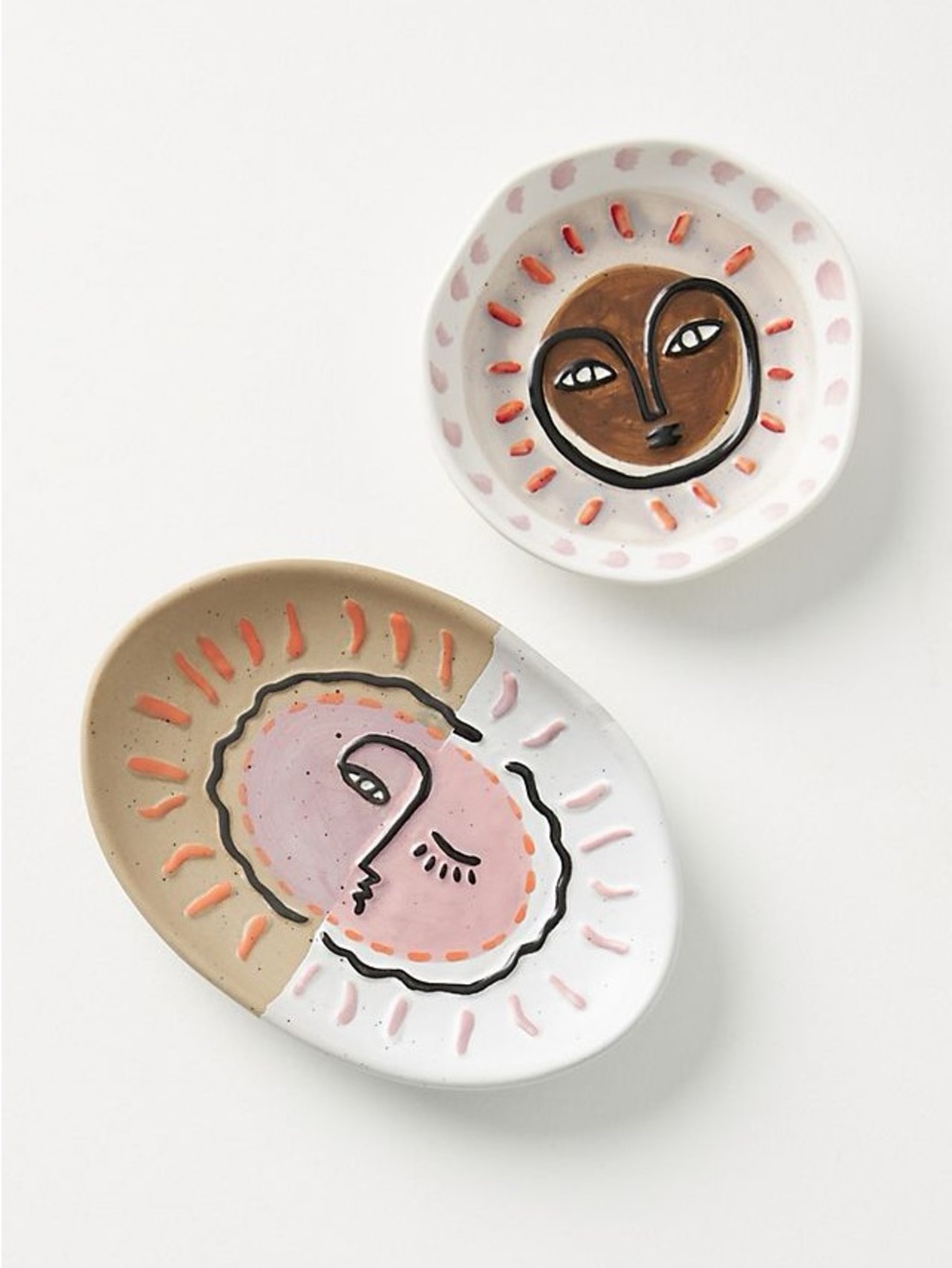 Anthropologie Sunburst trinket dish set